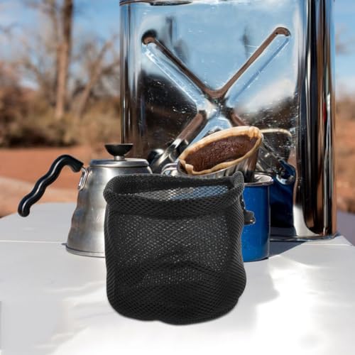 BESPORTBLE Bolsa de Almacenamiento para Camping Organizador Ligero de Malla para Utensilios de Cocina Tazas Hervidores Fondo Redondo Portátil Esenciales de Cocina Exterior miniatura 7