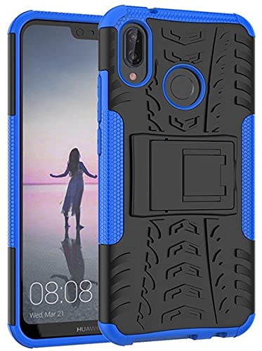 Dizgear Designed for Huawei P20 Lite, Back Cover, Premium Real Hybrid Shockproof Bumper Defender Cover, Kickstand Hybrid Desk Stand Back Case Cover for Huawei P20 Lite - Blue (B0B8NQKWZP) Amazon Price History, Amazon Price Tracker