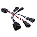 H13 9008 to H11 Exchange Connector Retrofit Wiring Harness Adapters Extension Conversion Cable for Headlight or Fog Light DIY Use Car Accessories, Pack of 2