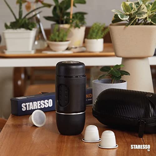 Staresso Portable Espresso Maker,Small Coffee Maker, Travel Espresso Machine Maker For Capsule& Ground Coffee ,Manual Espresso Machines For Travel Hiking Sports Outdoors Camping Office Kitchen #TOP4