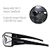 Howard Leight by Honeywell Uvex Hypershock Shooting Glasses with HydroShield Anti-Fog Lens Coating, Clear Lens (R-02230)
