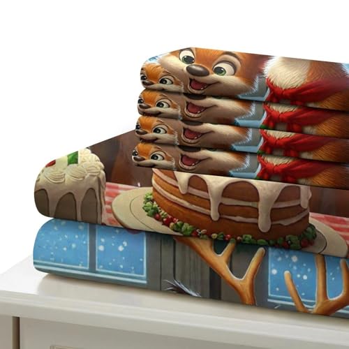 Housse de couette de Noël imprimé 3D avec fermeture éclair microfibre 200x200 - 7