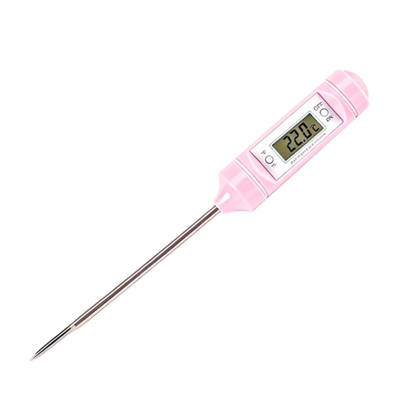 Tsophreniq Digital Thermometers for Coffee Milk and Cooking with Quick Response Time and Easy to Read Display Rustless Probe Thermograph