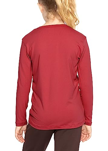 Image of Shirts for Girls Long Sleeve Crew Neck Top, Hoodie or 3 /4 Sleeve Soft Stretch Kids Lightweight Size 2-16