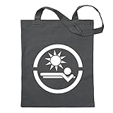 Gewicht: ca. 63g Kiwistar Sonnenstudio Tragetasche Baumwolltasche Stoffbeutel Umhängetasche Langer Henkel
