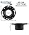 RecPro RV Toilet Closet Flange | 4x3 | ABS Plastic | Toilet-to-Floor Mount | RV Plumbing Accessories | (Flange + Wax Ring)