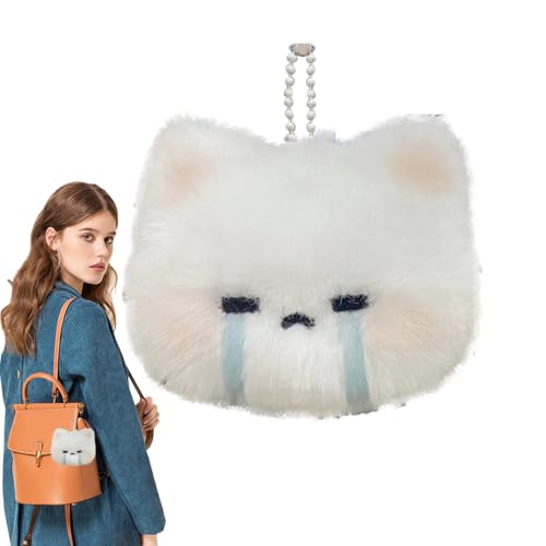 Genérico Llavero De Peluche Con Figura De Conejito | Llavero Chirriador De Peluche Para Decorar Mochilas,Lindo Conejito De Como Para Bolsas | Para Niños, Niñas, Estudiantes Y