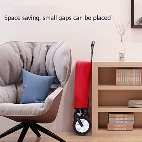 Trolley Cart Klappbarer Gartentrolley Cart Hochleistungswagen Einkaufswagen Für Outdoor Camping Angeln Ziehwagen Mit 4 Rädern Campingwagen Gartenwagen – Bild 6