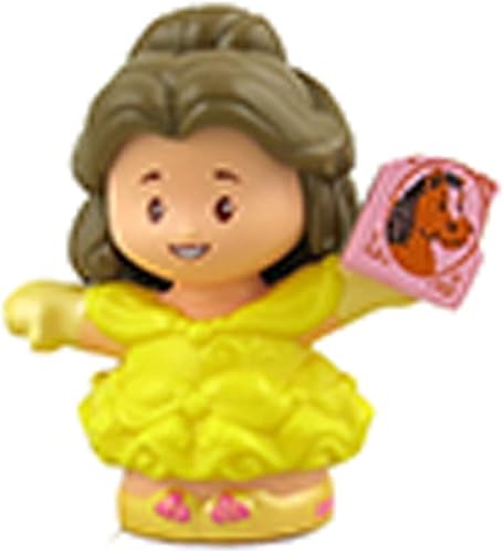 Pieza de repuesto para el juego Fisher-Price Little People Princess Belle y Philippe - GNG89 ~ Figura de repuesto de princesa Belle ~ Sosteniendo un