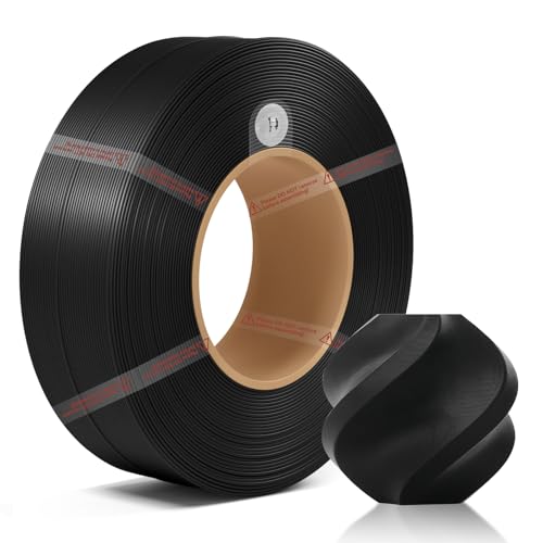 Filament PLA Lite Bambu Lab Noir pour imprimantes 3D X1 et P1S
