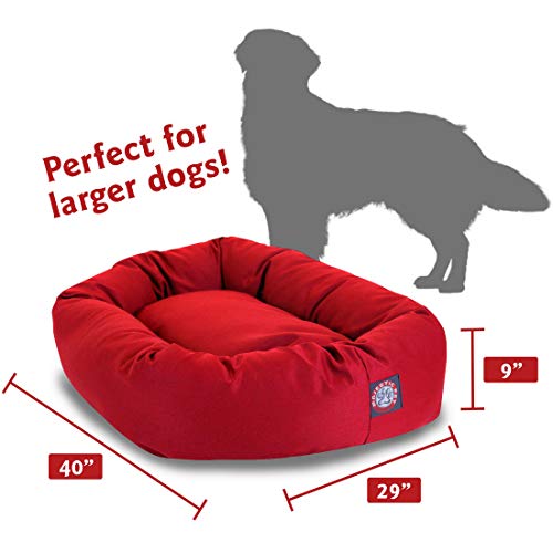 40 Inch Red Bagel Dog Bed By Majestic Pet Products #TOP1
