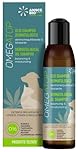 OMEGATOP Shampoo per Dermatite e Prurito Cane. Per Pelle Secca e Sensibile. Detergente Delicato, Idratante e Lenitivo per Cute e Pelo. Igiene e Benessere, Uso Frequente. 200 ml