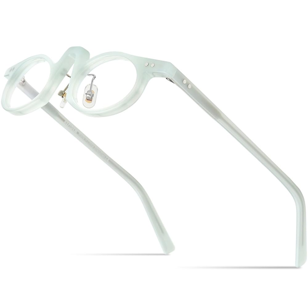 MUTYNE Acetat Brillengestell Damen Vintage Retro Kleine Ovale Brillen Herren Brillen Brillen