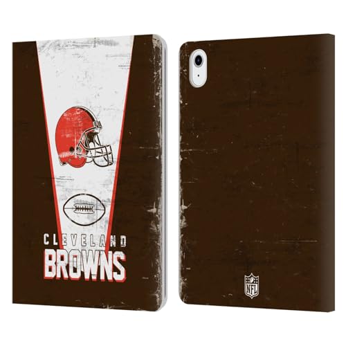 Étui en cuir iPad Air 11 sous licence officielle NFL Cleveland Browns Art
