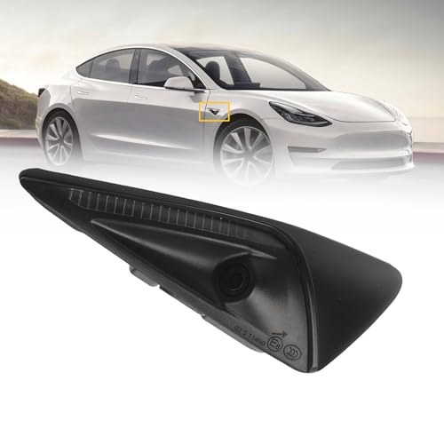 Image of Dasbecan Front Fender Camera Compatible with Tesla | for Tesla Model 3 2017-2023 Model Y 2020-2025 Repeater Camera Right Passager Side Replace 1125107-50-G 1125107-50-J