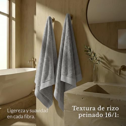 Toallas de baño de algodón turco Oasis de 550 gsm altamente absorbentes 4