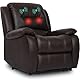 MeitFith Massagesessel Sofa, Null Schwerkraft Ergonomischer einzelner Liegestuhl, Massage Stuhl Ganzkörper, braun