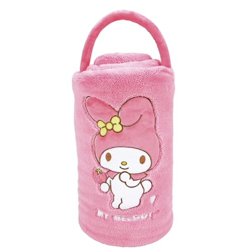 Department 56 Snowpinions Sanrio My Melody Holding a Strawberry Throw Blanket, 45 by 60 Inch, Multicolor