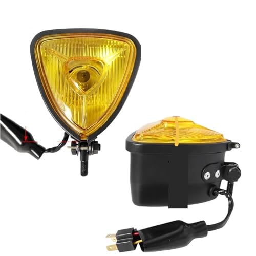Feux de travail lampe phares avant triangulaires moto