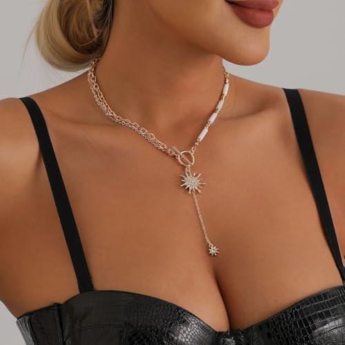 Image of 18k Gold Plated Vintage Dainty Pink Gemstone Bow Pendant Necklace Women Court Style Oval Cut Zircon Necklace