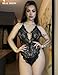 Avidlove Sexy Lingerie for Women Lace Teddy Lingerie One Piece Lingerie Bodysuit(Black,M)