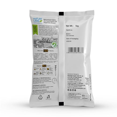 Image of Natureland Organics White Sugar 1 Kg - Organic Sugar