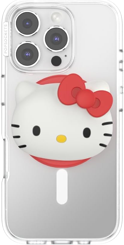 PopSockets Phone Grip for MagSafe, Magnetic Holder, Phone Stand, Hello Kitty - PopOut Hello Kitty