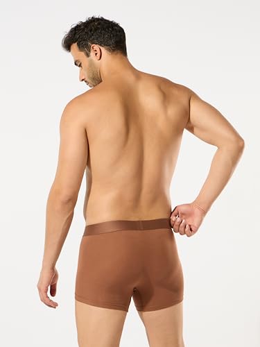 Image of ESSA Men's Ultra-Soft Modal Trunk Underwear | Moisture-Absorption with 4-Way Stretch | Breathable Contour Pouch, Microfiber Waistband with Spandex