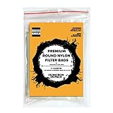 25 Micron | Premium Round Circle Nylon Tea Filter Screen Press Bag | 2' Inch Diameter | 25 Pack | Zero Blowout Guarantee