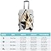GHEPSDW Fashion Modern Black White Gold Triangle Luggage Cover, Washable Elastic Suitcase Cover Protector Fit 18-32 Inch Luggage