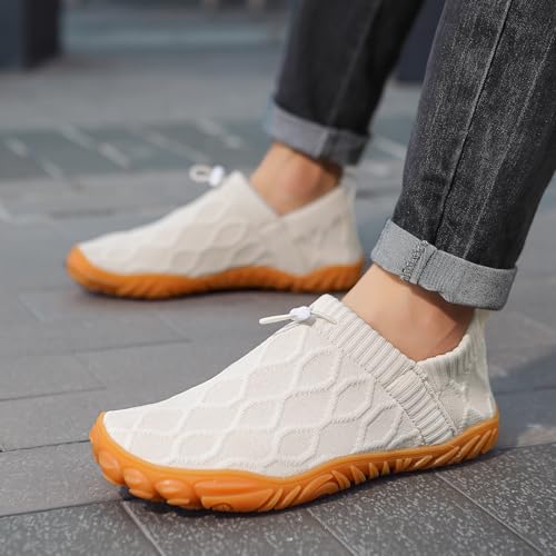 Wide fit Barefoot Water Shoes Womens Mens Breathable Knit Shoes Simple Comfortable Walking Shoes Beach Outdoor Running Sneakers2