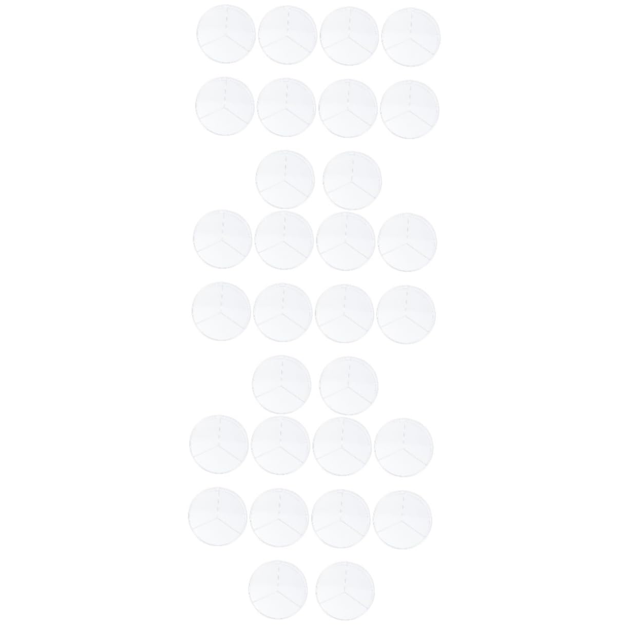 CIYODO 30 Pcs Cell Culture Dish Chemistry Dish Petri Dishes with Lids Cell Culture Petri Dish Three Compartments Petri Dish Laboratory Lab Petri Dishes Deep Petri Dish Lab Dishes Plat