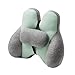 Zialofi 2X Lumbar Support Pillow Chair Back Support Cushion Practical Seat Cushion Waist Pillow for Office Chair Long Sitting Car, Green