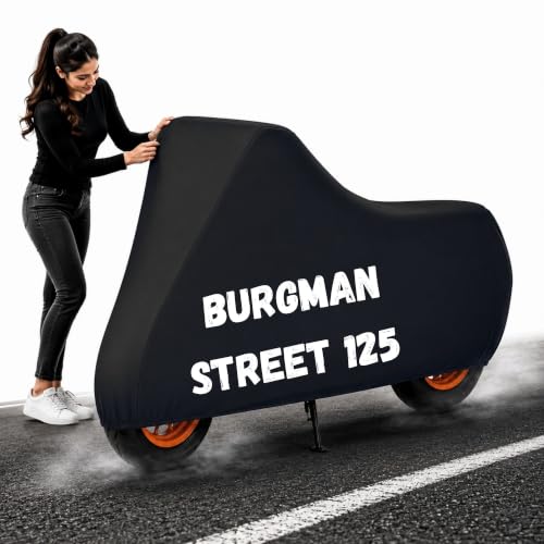 Image of Gutupet Bike Cover Waterproof Outdoor Protection (Aqua Black, Burgman Street 125)