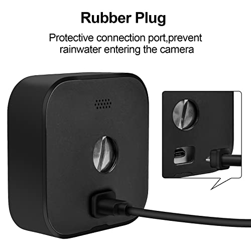 Solar Panel for Blink Camera Outdoor,3W Solar Panel Compatible with Blink XT/XT2 & Outdoor Camera&SimpliSafe Camera,Waterproof Solar Charger for Blink Camera with Rubber Plug
