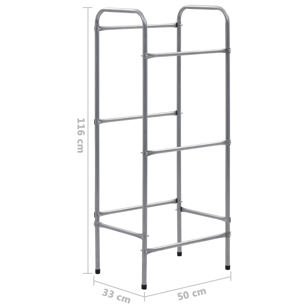 Générique Étagère de Rangement pour 3 caisses Argenté 50x33x116 cm Acier,Entreprise & Industrie,Stockage Industriel,Étagères industrielles,Argent,3.1 KG,285212