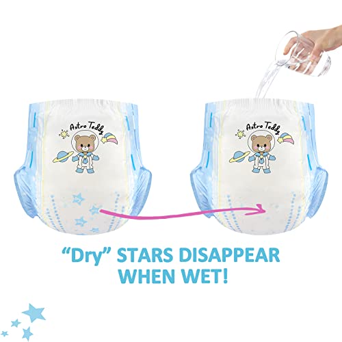 Image of Littleforbig Printed Adult Brief Diapers 10 Pieces - Astro Babies (Medium 28 inch-38 inch)