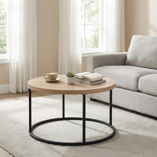 CENSI 31.5" Natural White Oak Round Coffee Table