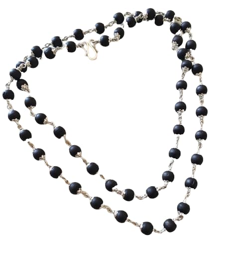 RDK SONS Eye Catching Ebony Wood Mala, 54 Beads || Wood Chain Karangali Kattai Mala For Men And Women|| Chain Necklace for Wearing (6 MM) (B0B7DTJL2B) Amazon Price History, Amazon Price Tracker