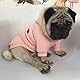 meioro Hundepullover mit Reißverschluss und Kapuze, für Hunde und Katzen, niedlich, warm, mit Kapuze, Winter, warm, für Welpen, französische Bulldogge, Mops (Größe M, Rosa)