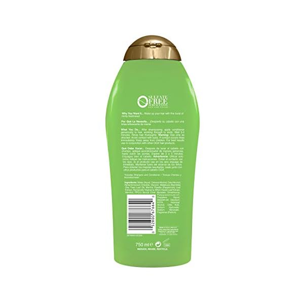 OGX-Extra-Strength-Refreshing-Scalp-Teatree-Mint-Conditioner-Invigorating-Conditioner-with-Tea-Tree-Peppermint-Oil-Witch-Hazel-Paraben-Free-Sulfate-Free-Surfactants-254-Fl-Oz OGX Extra Strength Refreshing Scalp + Teatree Mint Conditioner, Invigorating Conditioner with Tea Tree & Peppermint Oil & Witch Hazel, Paraben-Free, Sulfate-Free Surfactants, 25.4 Fl Oz