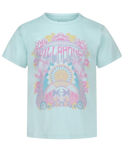 Image of Billabong Girls' Premium Short Sleeve Logo Graphic Tee, Crew Neck T-Shirt, Soft & Comfortable