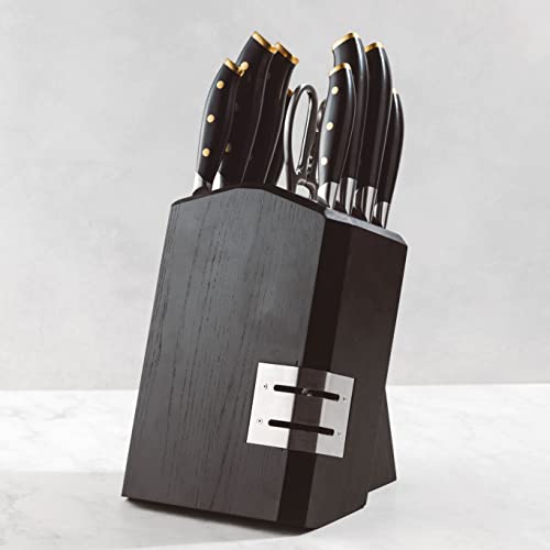 Schmidt-Brothers-Black-Brass-15-Piece-Kitchen-Knife-Set-High-Carbon-German-Stainless-Steel-Cutlery-Clear-Acrylic-Magnetic-Knife-Block-Set
