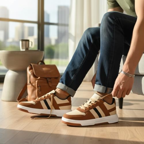 Image of Men's Stylish Daily Use Canvas Sports Shoes