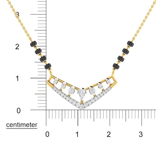 Image of WHP Jewellers Elegance 9KT Diamond Mangalsutra for Women | Diamond Fashion Jewellery for Women | Great for Gifting