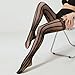 arzgul Lace Silicone Top Thigh High Stockings Elegant Antislip Design Women's Fashion Vertical Fishnets Over Knee Socks(Vertical stripes)