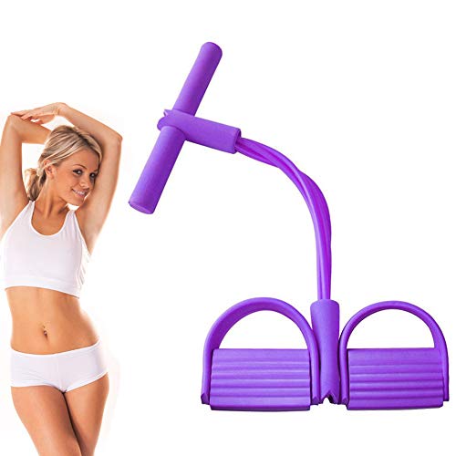 DmHirmg Ejercitador de piernas,Equipo de Entrenamiento de Cuerda elástica,expansor de Culturismo Sentado,Banda de Resistencia de Pedal,Bandas de Resistencia de Entrenamiento de Cuerpo Completo