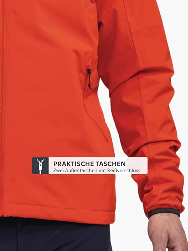 Schöffel Herren Ins Jacket Style Salza MNS, funktionale Fahrrad Regenjacke mit 4-Wege-Stretch… – Ansicht 4