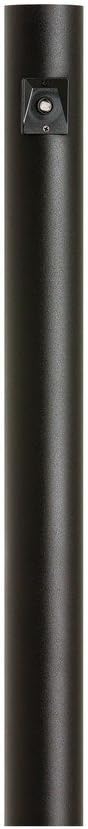 Generation Lighting 8112-12 2269223 Outdoor Posts Aluminum Post with Photo Cell, Black, 84 Inch Height, Wet Rated, Traditional Style, 1-Light, cETL Listed, Safety Rated for Wet Locations