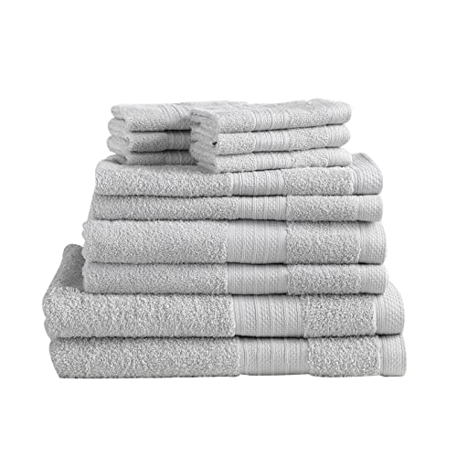 Baltic Linen Bellados Luxury Bath Towels, 2 Bath Sheets, 2 Bath Towels, 2 Hand Towels, 6 Washcloths, Lunar, 12 Piece Set #TOP7
